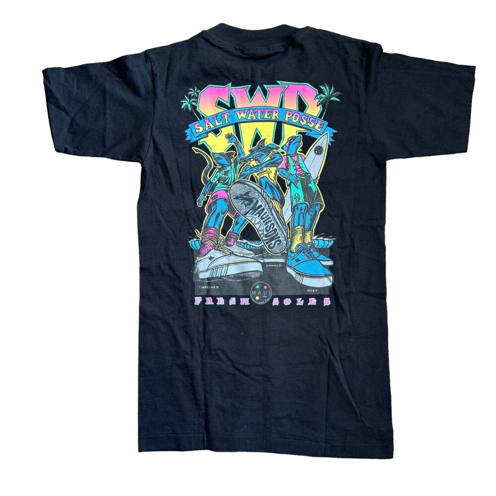 Maui And Sons Vintage T Shirt Salt Water Posse Single Stitch USA